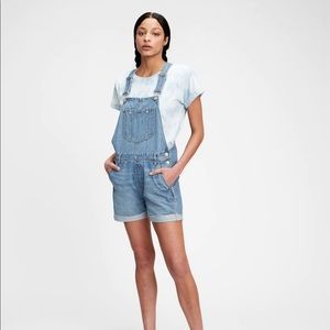 GAP | denim short overalls